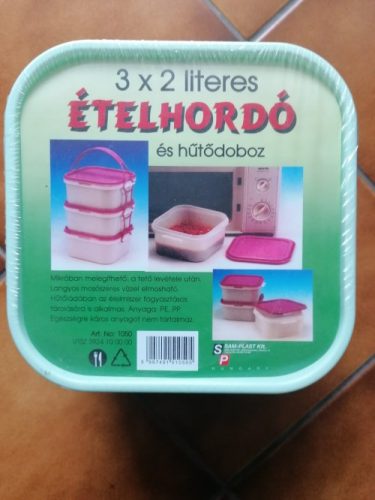 Ételhordó szögletes 2 literes